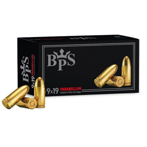 Box of BPS 9mm Luger 124gr and ammo for wholesale example