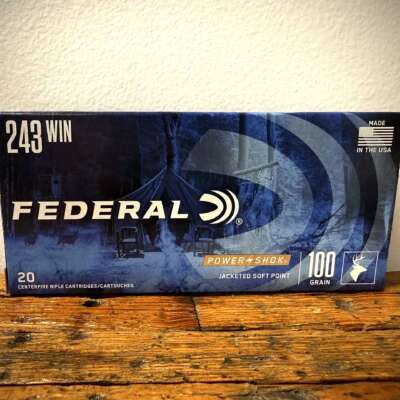 Federal Power-Shok 243 Winchester 100gr Jacketed Soft Point