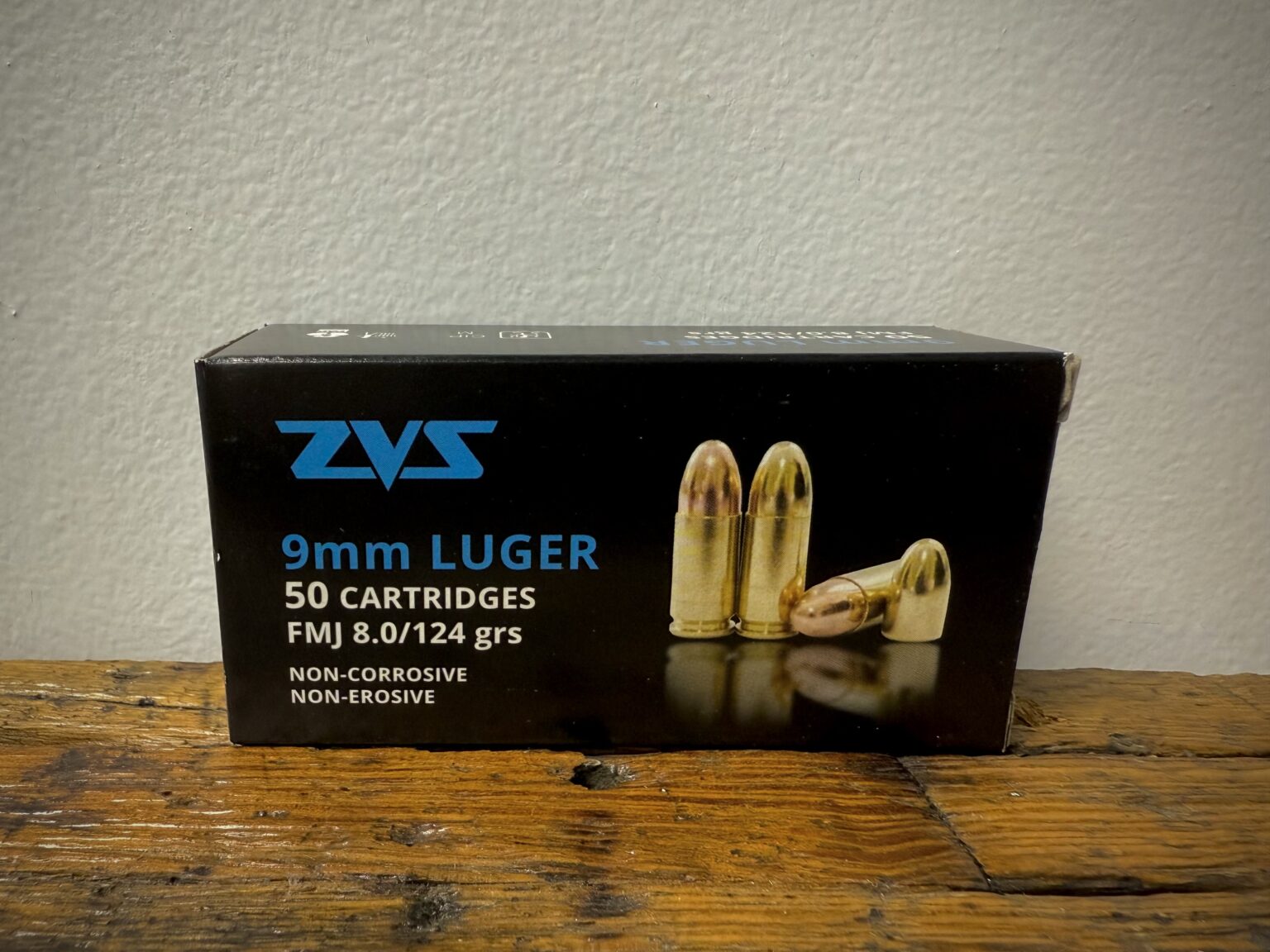 ZVS 9mm Luger Ammo 124 Grain Full Metal Jacket