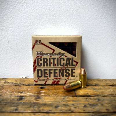 Hornady Critical Defense 45 Auto Ammo 185gr FTX