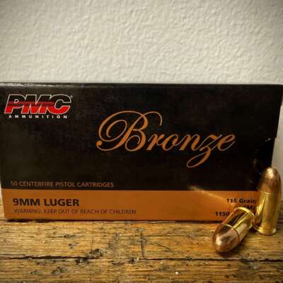 PMC Bronze 9mm Ammo 115gr FMJ