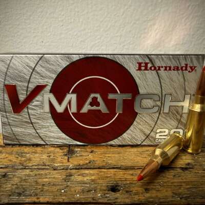 Hornady V-Match 22 ARC Ammo 62gr ELD-VT Polymer Tip
