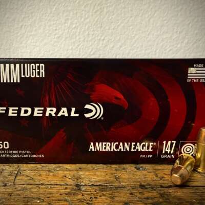 Federal American Eagle 9mm Luger Ammo 147 Grain Full Metal Jacket