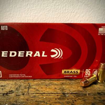 Federal Champion 380 ACP Ammo 95 Grain Full Metal Jacket