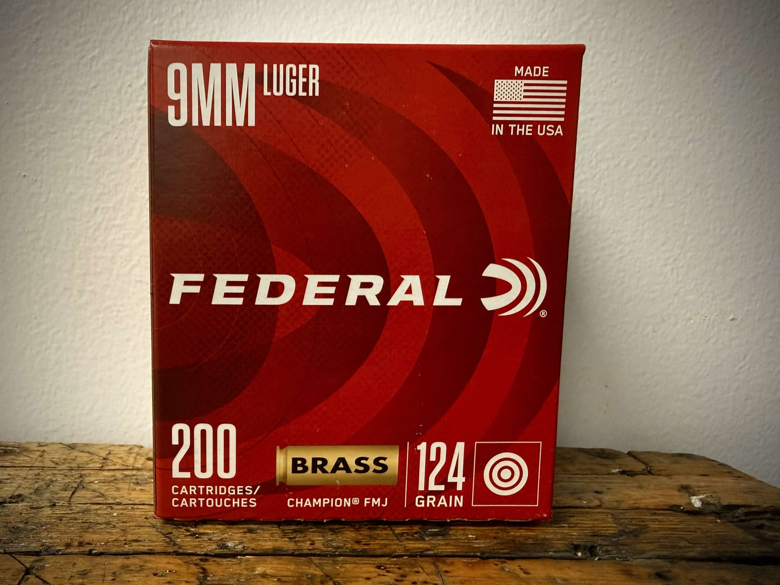 Federal Champion 9mm Luger Ammo 115 Grain FMJ 200rd Boxes