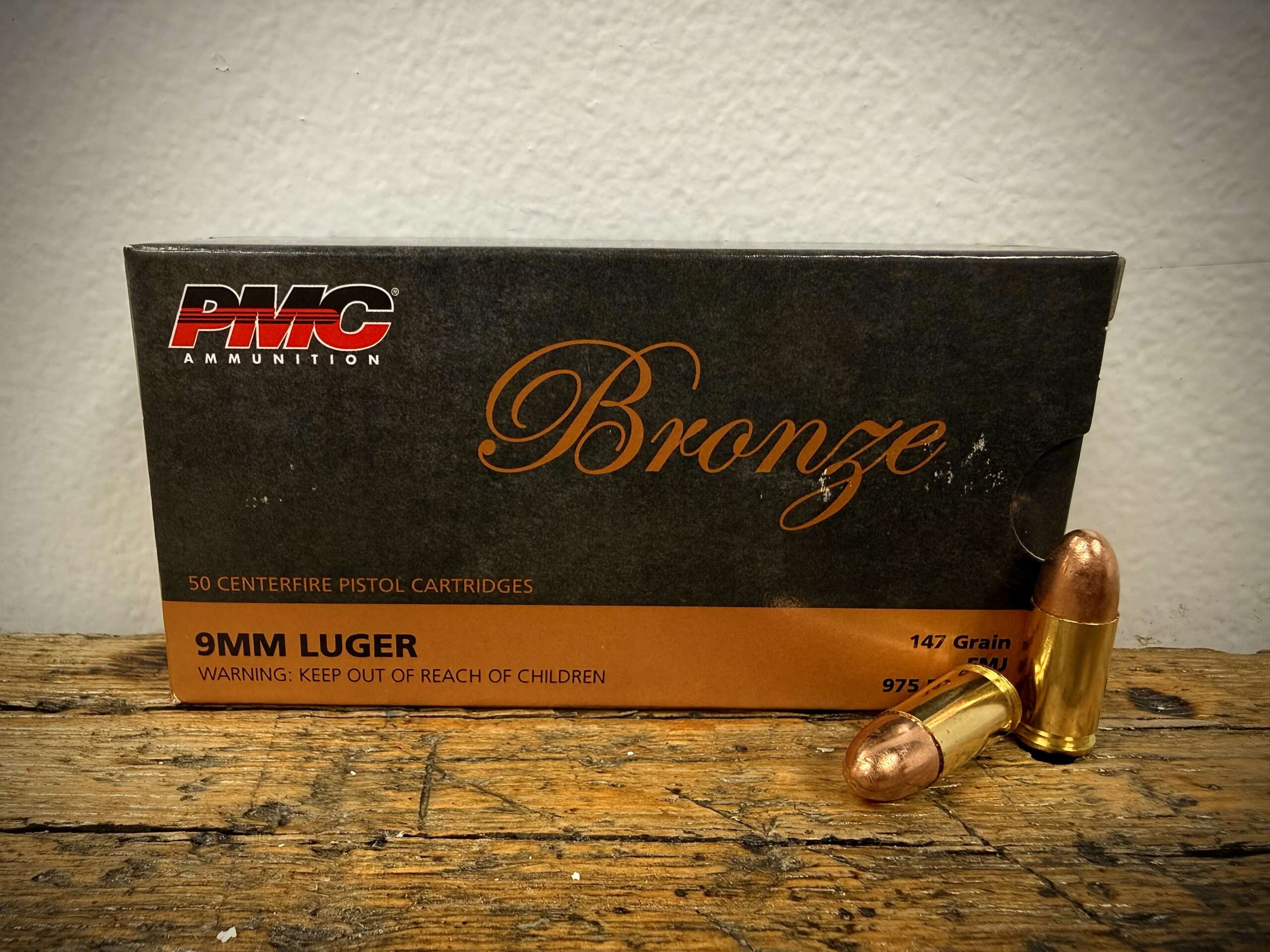 PMC Bronze 9mm Ammo 147gr FMJ