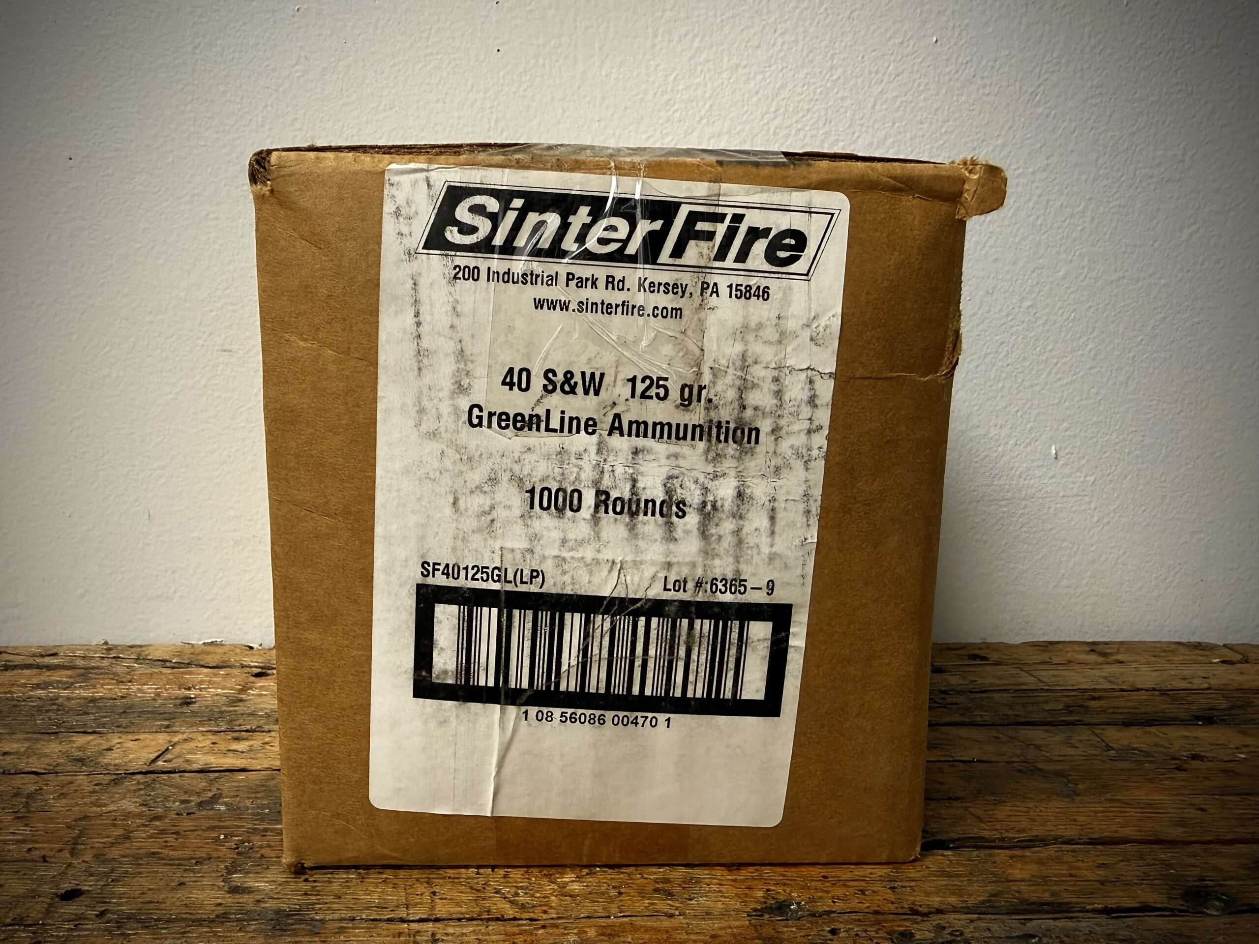 SinterFire GreenLine 40 S&W Ammo 125gr Frangible Flat Nose