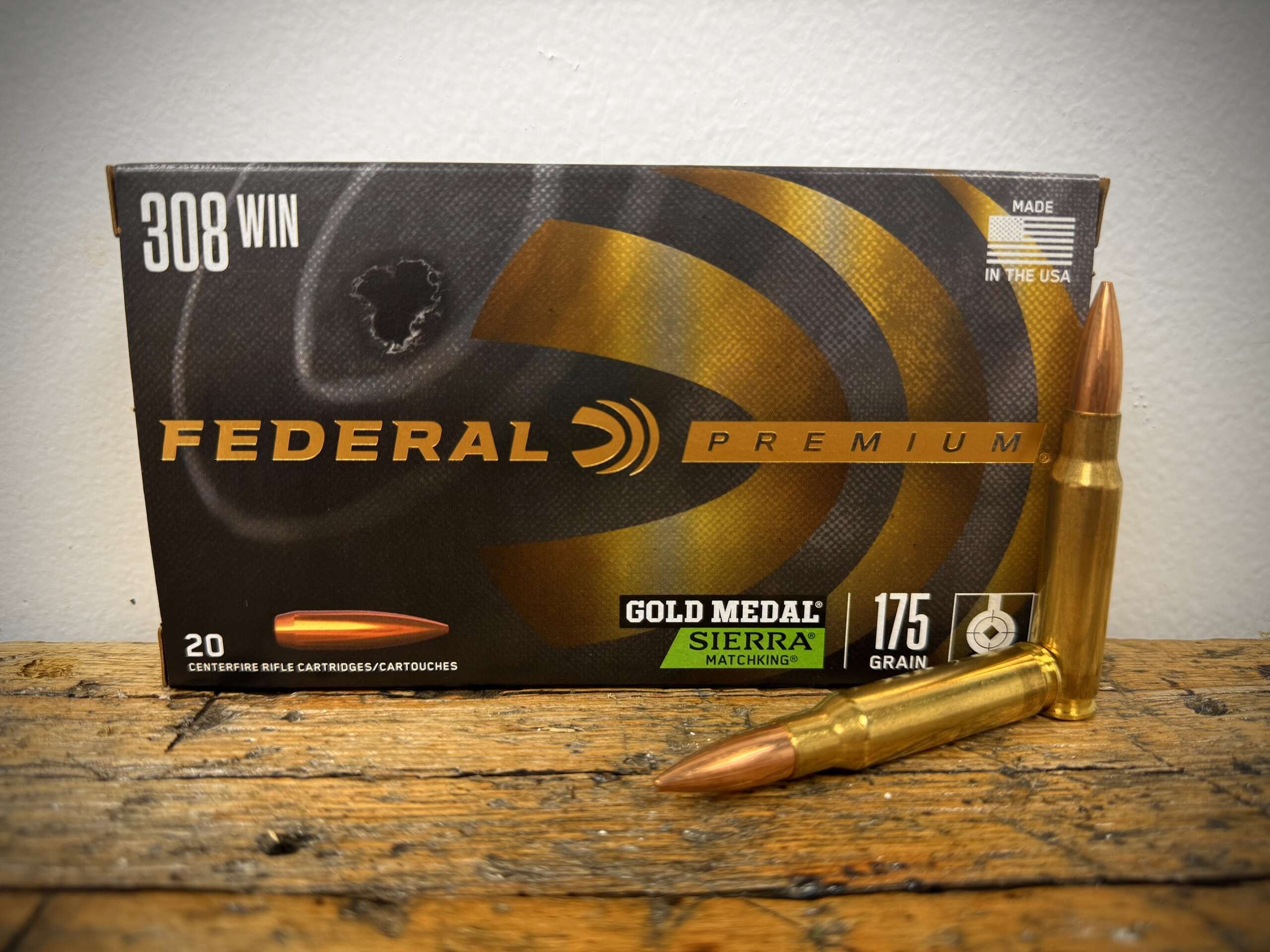 Federal Premium Gold Medal 308 Winchester Ammo 175gr Sierra MatchKing Jacketed Hollow Point Federal Premium Gold Medal 308 Winchester Ammo 175gr Sierra MatchKing Jacketed Hollow Point