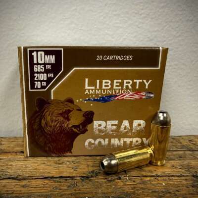 Liberty 10mm Auto Ammo 70 Grain Bear Country
