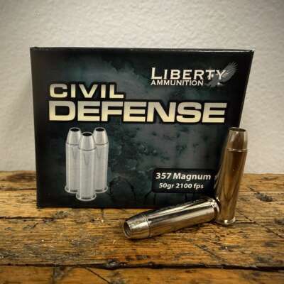 Liberty Civil Defense 357 Magnum Ammo 50 Grain Hollow Point