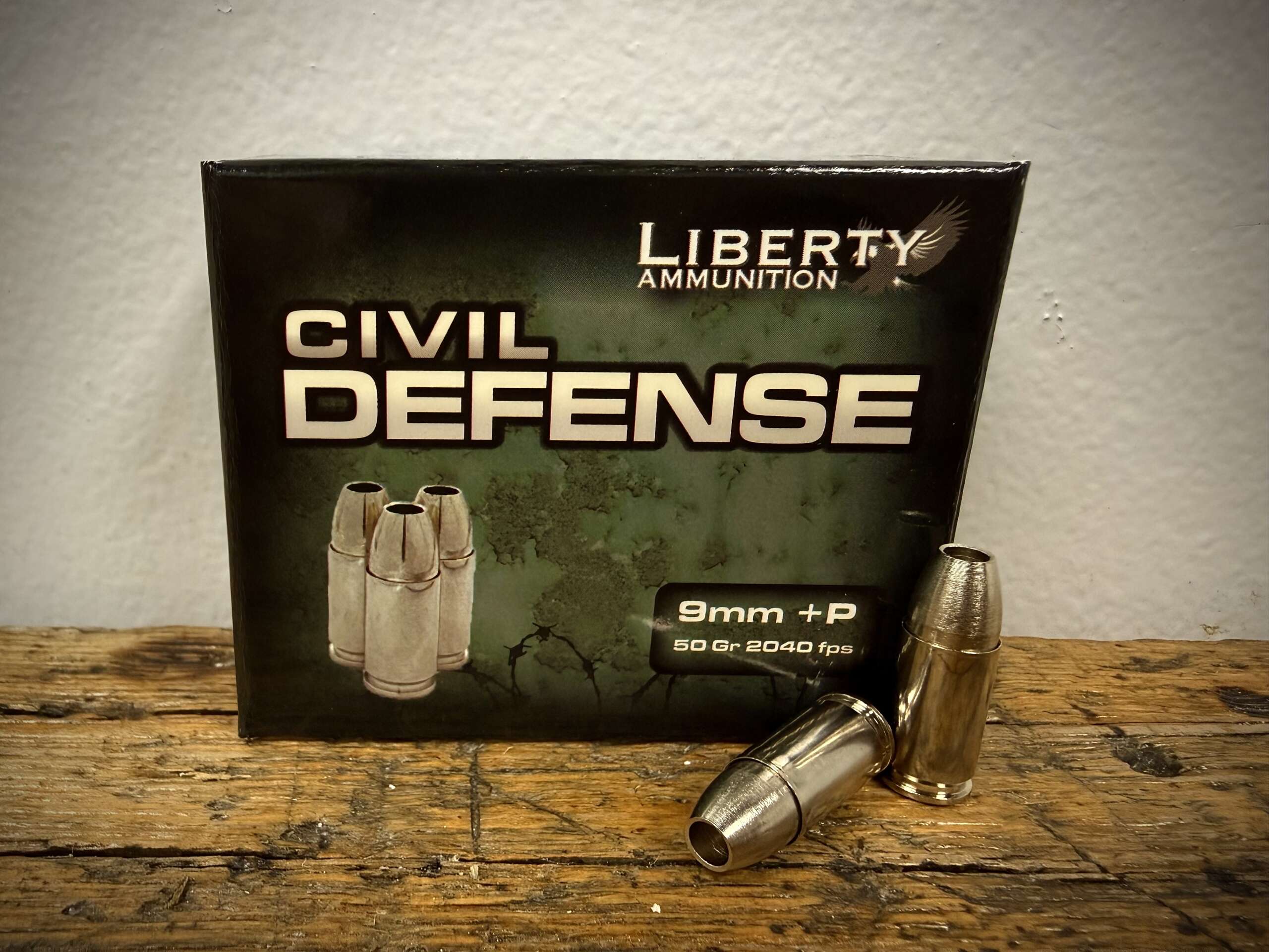Liberty Civil Defense 9mm Luger Ammo 50 Grain Hollow Point