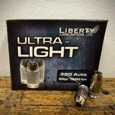 Liberty Ultra Light 380 ACP Ammo 50 Grain Hollow Point