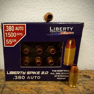 Liberty Spike 380 ACP Ammo 55 Grain
