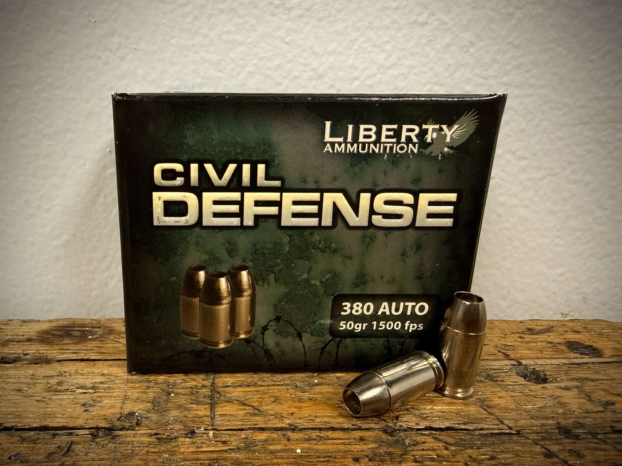 Liberty Civil Defense 380 ACP Ammo 50 Grain Hollow Point