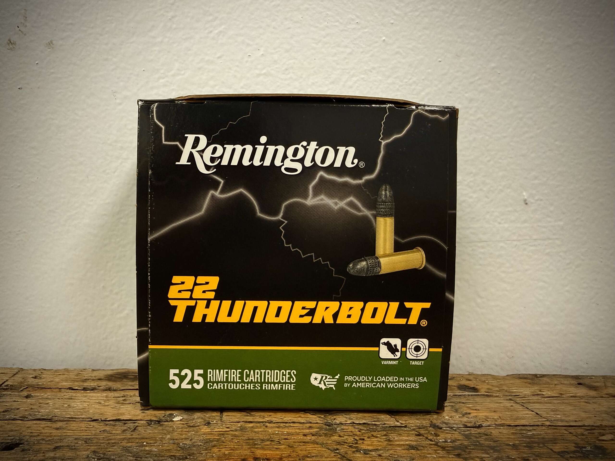 Remington Thunderbolt 22LR Ammo 40gr Round Nose 525rd Boxes