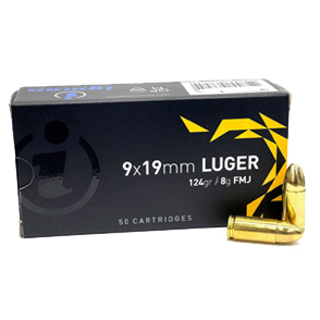 Igman 9mm 124gr box and bullets picture example for wholesale reference