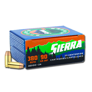 Sierra Bullets 380 Auto 90gr JHP