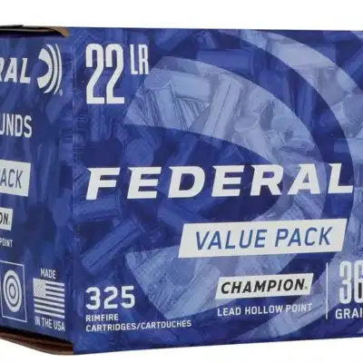 Federal Champion 22 LR 36 Grain Lead Hollow Point
